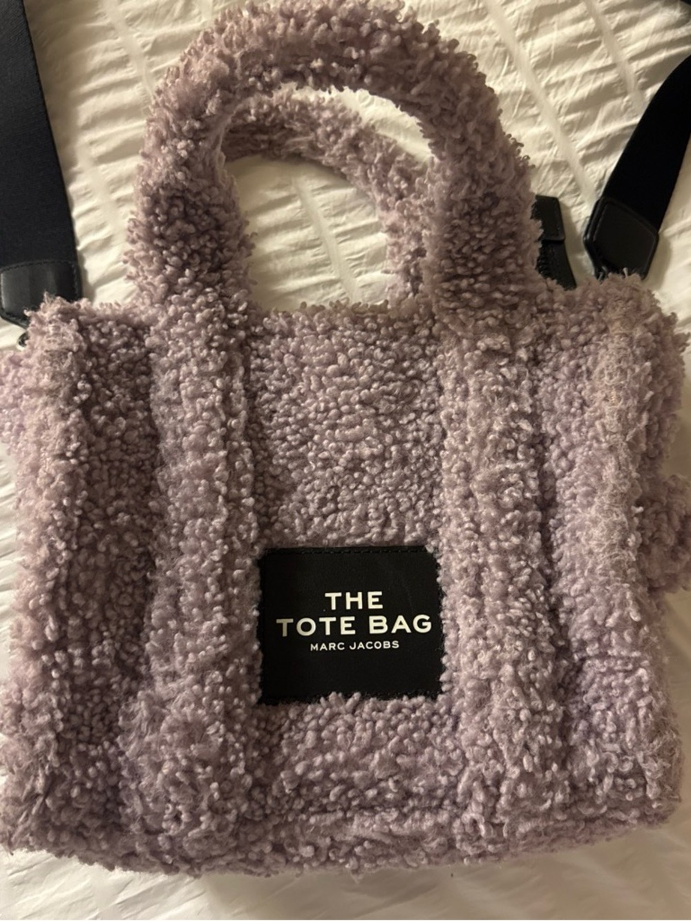 Marc Jacobs Plush Lavender Sherpa Tote